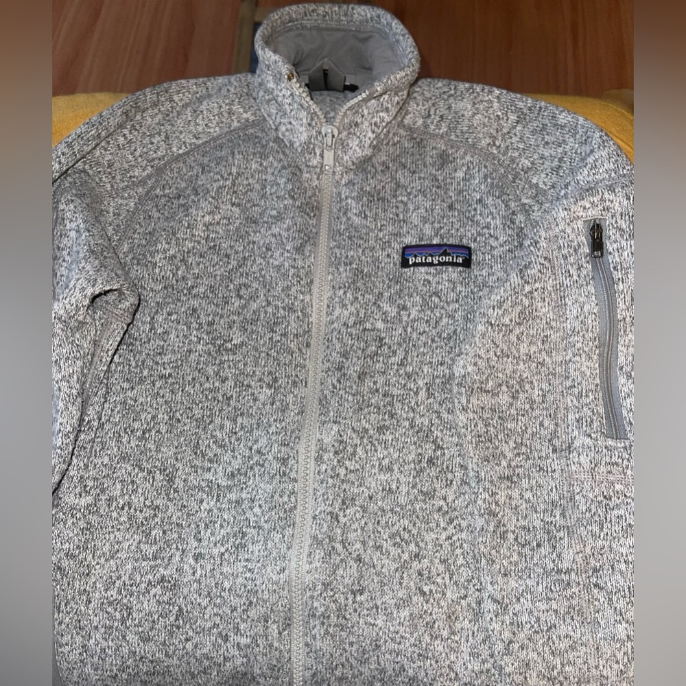 Patagonia zip up grey small